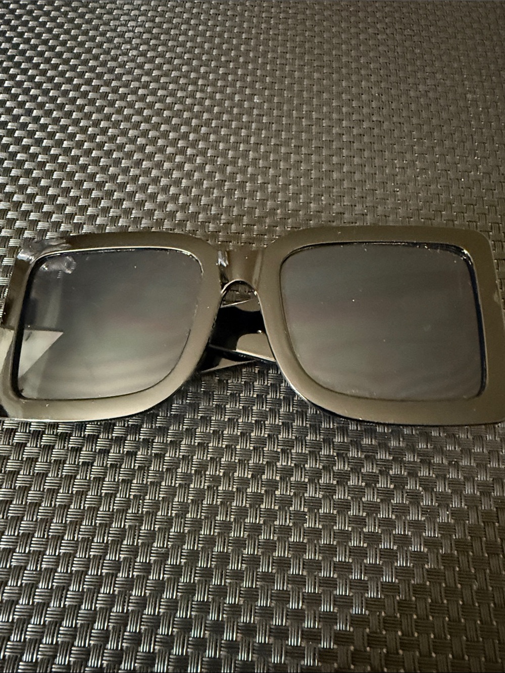 Men's Black Square Sunglasses - Classic UV-Protection